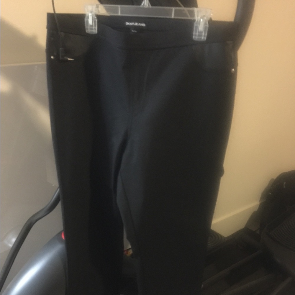 DKNY Ponte Pants XL Charcoal